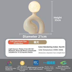 OUCHAO | Modern Simple Creative Bedside Table Lamp