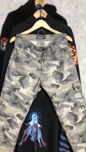 LOOSEPANT CARGO CAMO WHITE GREY / CELANA PANJANG CARGO PRIA