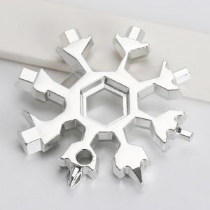 OUSHIDUN | Multi-purpose Snowflake Wrench Keychain Bottle Opener Hex Key Tool