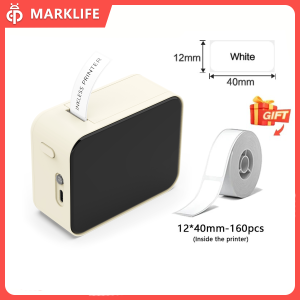 MarkLife P15 Mini Portable Thermal Printer Wireless Bluetooth-compatible Label Tag for Home Office Labeling Sticker Machine
