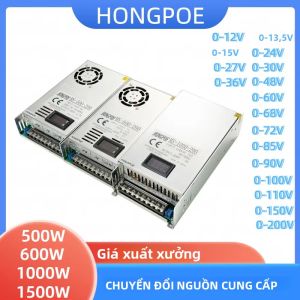 Bộ Nguồn Chuyển Mạch Hiển Thị Kỹ Thuật Số Có Thể Điều Chỉnh 500W-1500W 0-12V Đến 150V Bộ Nguồn Chuyển Mạch Một Đầu Ra Với Phạm Vi Dòng Điện 50A