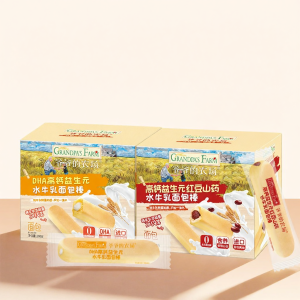 Grandpas Farm | High Calcium Red Bean and Yam Buffalo Milk Flavored Bread Sticks for Children
