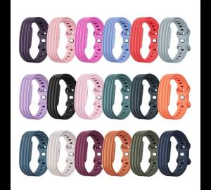 Silicone Smart Watch Strap For Google Fitbit Air Comfortable Breathable Adjustable Sports Bracelet Butterfly Buckle Wristband