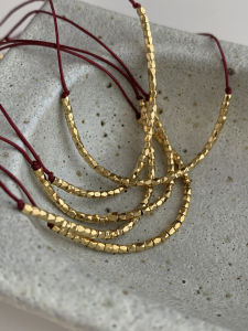 Ultra-Thin Lucky Silver Fragments Red Rope Bracelet Fashionable Small-Volume Design Commuter Good Luck Charm Bracelet