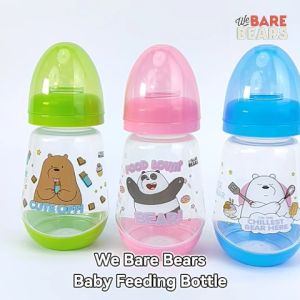 We Bare Bears 5oz/150ml / 9oz/250ml Botol Susu Bayi / Standard Neck Baby Feeding Milk Bottle BPA Free 30415 30433 WBB