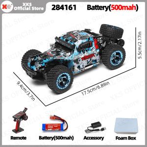 XKS Wltoys 284161 1/28 4WD 4X4 RC Car - 30Km/H High Speed Off-Road Racing Drift 2.4G LED Light Toy Gift for Children