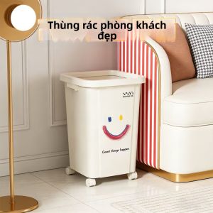 ABEPC | High-capacity Movable Luxury Trash Can