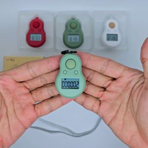 Tasbih Digital Yixin 6 Channel Lampu LED Ada Jam Digital Counter Cantik Mini Premium