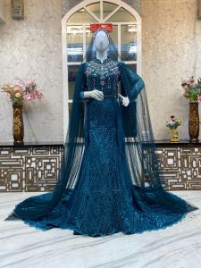 Gaun Pengantin / Gaun Pengantin Duyung / Slim Dress Pengantin Full Payet .