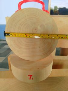 เขียงไม้มะขามแข่น้ำเกลือ ขนาด 7นิ้วพร้อมส่ง🇹🇭