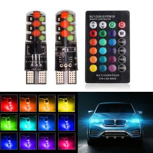 T10 LED REMOTE CONTROL Car Motor Wireless Light Bulb Headlamp HeadLight Number Plate Boot Lampu Kecik Malam Hujan Kereta Small Lamp Mentol 汽车摩托车灯泡