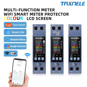 Tuya WiFi 9in1 Power Meter AC Energy Meter APP Control 100-290V/40A Voltage and Current Meter Electricity Meter Smart Life