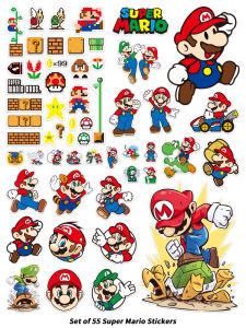 สติ๊กเกอร์ตกแต่งกระเป๋าเดินทางสไตล์มาริโอ้ ขนาดใหญ่ ติดได้ทั่วไป ติดได้ที่ประตู หน้าต่าง ตู้เสื้อผ้า ตู้เสื้อผ้า ติดได้ทุกที่ ติดได้ทุกที่