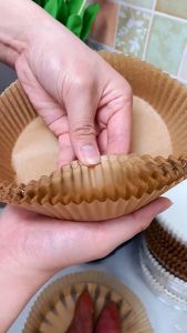 TFMART 150PCS 20CM Baking Paper Air Fryer Papers Disposable Non-Stick Steamer Round Parchment Paper Kertas Air Fryer