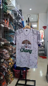 เสื้อยืดผ้ากีฬาพิมพ์ลาย แขนสั้น Chang หลังว่าง แขนสั้น มีทั้งหมด 3 สี ไซส์ M-3XL ใส่ได้ทั้งผู้หญิงและผู้ชาย ผลิตโรงงานไทย