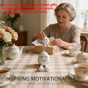 1PCS Collection Level Creative Egg Shaped Desktop Decoration Craft Small Statues Ideal Home Decora Living Room Decora 3D Statues