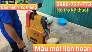 Máy xát lúa gia đình tiện lợi cơ động nhỏ gọn