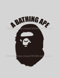 Trendy BAPE Ape Man Hollow out Car Sticker Reflective Fuel Tank Cover Decorative Decal Body Art Urban Road Racing Decal