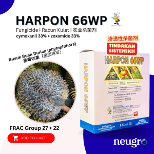 Brightonmax HARPON 66WP (500g) Cymoxanil 33% + Zoxamide 33% Fungicide Phytophthora Palmivora Durian - Racun Kulat Busuk Buah Durian 杀菌剂 榴莲烂果