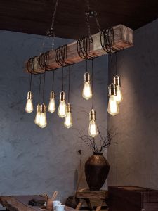 Pheashine | Vintage Industrial Style Wooden Ship Lamp Pendant