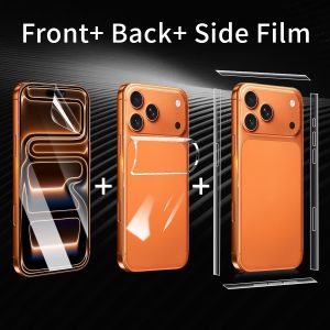 Soft HD Clear Hydrogel Film Phone Back Protector For iPhone 17 Air 16 15 14 Plus 13 12 11 Pro Max X XR XS Max 7 8 Plus SE 2020 Screen Protector