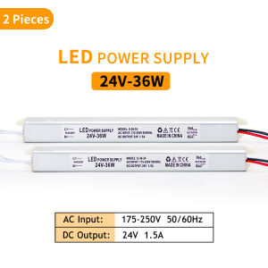 MARPOU LED Driver Power Supply Output DC12V 24V 36W Input AC175V-250V Aluminum Shell LED Driver Lighting Transformer LED Light