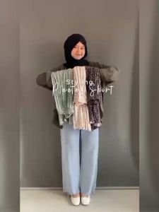 Rok plisket kembang lily daily skin termurah