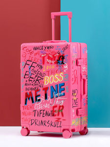 Mayer Trip Graffiti Luggage Hardshell Suitcase with Wheel for Travel Mens Fashion Trend Lock Closure Carry-On Approved