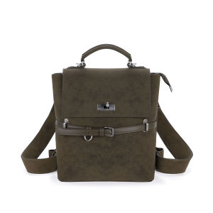 JANDRESS | Original Moss Green Rulaniini Color Contrast Backpack