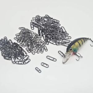 MNFT 45Pcs Fishing Interlock Snap Fast Clips Stainless Steel Fishing Lure Snap Smooth Connector Fishing Accessories