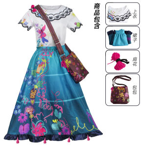 Magic Cos Full House Clothing Pepa Isabella Princess Dress Bruno Kids Cosplay Adult Suit Wig