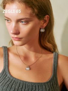 สร้อยคอโซ่กระดูกไหปลาร้า ZEGL ดีไซเนอร์ โซ่กระดูกไหปลาร้าสีขาว หรูหรา กระเป๋าสุดหรู โซ่กระดูกไหปลาร้าสำหรับผู้หญิง 2025 โซ่คอใหม่