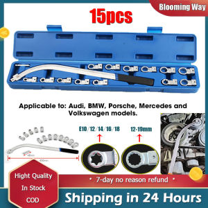 🚚 Local Delivery🚚Hot Sales 15Pcs Idler Pulley Adjustment Wrench Belt Tension Tensioning Adjuster Lever Tool Extension Wrench Workshop Tool