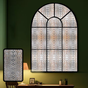 Chinese Retro Glass Sticker Translucent Opaque Window Anti-Leakage Anti-Peeping Frosted Film Window Grille Electrostatic Sticker