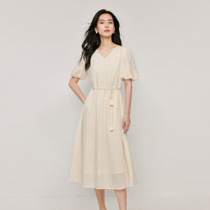INMAN | French Style Flared Waist Dress