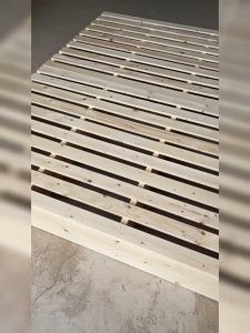 F.F.H เตียงนอน เตียงไม้ เตียงไม้เนื้อแข็ง เตียงไม้ โครงเตียงทาทามิพื้นแบบ การออกแบบไร้หัวเตียง 120/150/180ซม ไม้แท้ 100%