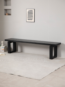 Nordic Style Solid Wood Long Bench Modern Home Use Entrance Shoe Changing Bench Bedroom Bed End Creative Original Wood Bench