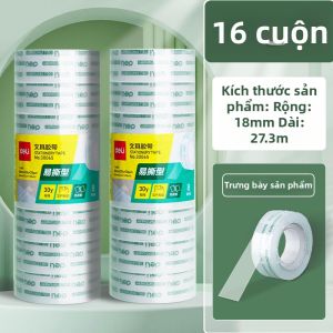 deli | Băng Dính Văn Phòng và Học Tập Mờ Trong Suốt Cao Cường Độ