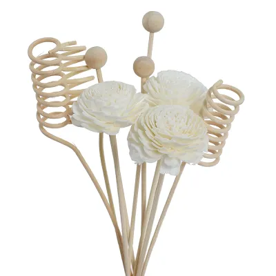 Bộ Que Khuếch Tán Hương Thơm Bằng Mây Tre Đan Nhân Tạo Gồm 6/8/9 Que Dài 22cm Đường Kính 3mm Hương Hoa Tự Làm.