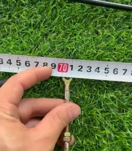 Dây Côn 2 Đầu Khoen Tròn 6mm Đầu Zen Vặn 6mm Dài 1mét 20cm Dây Côn Máy Có 2 Đầu Khoen Lỗ Tròn