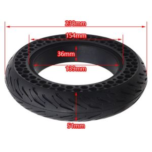Electric Scooter Tires 10 Inch Inflatable Inner Tube Tire Set Suitable for Xiaomi M365 Pro Ninebot ES2