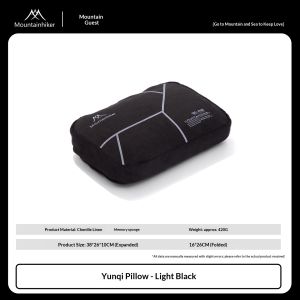 MOUNTAINHIKER Yunqi Inflatable Camping Pillow Ergonomic Soft Portable Travel Air Pillow for Hiking Beach Road Trip