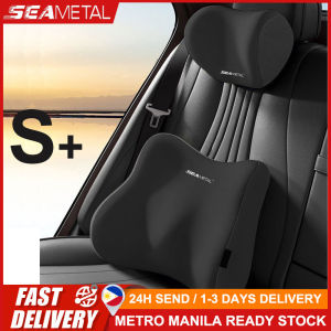 SEAMETAL Car Headrest Neck Pillow Waist Cushion Memory Cotton Lumbar Support Seat Neck Protection Car Interior Accessories