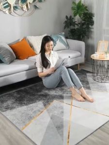 Modern simple living room carpet coffee table blanket bedroom decoration floor mat blanket hotel carpet