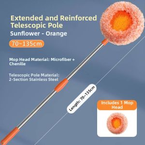 FEIZHUXIANSEN | Adjustable Ceiling Cleaning Mop Dry & Wet Use