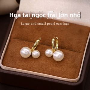 Pianist | Bông Tai Hạt Ngọc Anh Đỏ Bạc Chống Dị Ứng