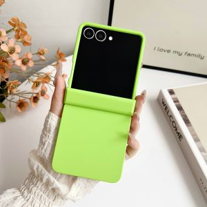szhaiyu | Z Flip7 FE Dopamine Candy Color Matte Phone Case for Samsung Galaxy Z Flip 8 7 6 5 Flip 4 3 5G Hinge Protective Hard Back Cover