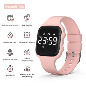 FUGUIJIAREN | Girls New Square Waterproof Alarm Digital Watch