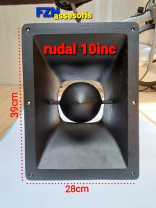 HORN CORONG TWEETER MIDEL RUDAL 10INC SUARA JOSS BAHAN ALUMINIUM KUALITAS TEBAL DAN HALUS