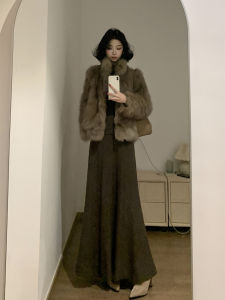 QFN | Elegant French Style Brown Coat